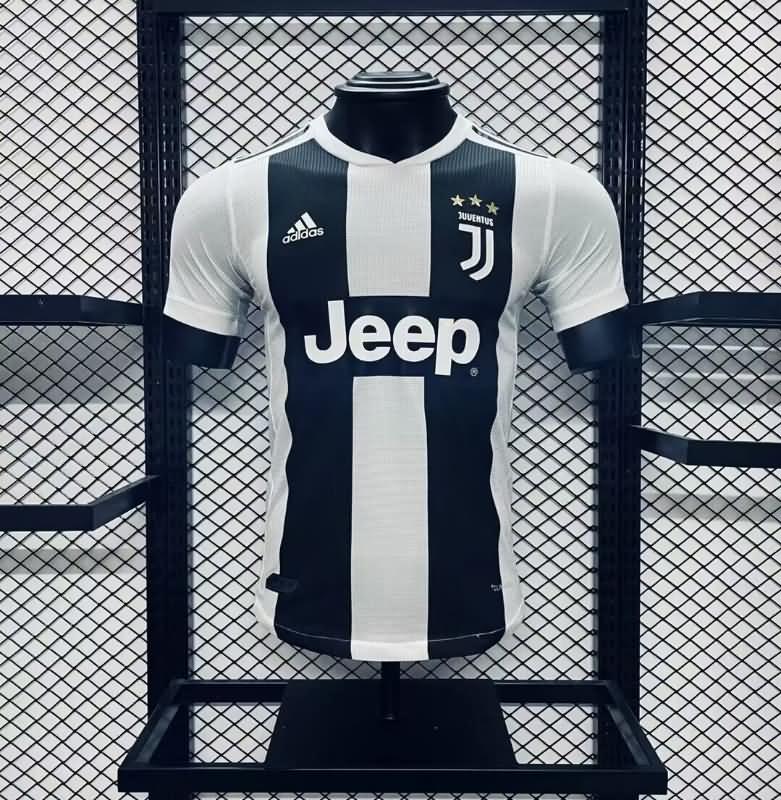 Thailand Quality(AAA) 2018/19 Juventus Home Retro Soccer Jersey (Player)