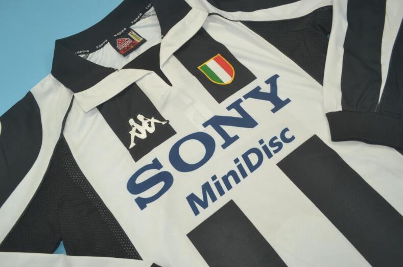 Thailand Quality(AAA) 1997/98 Juventus Home Retro Soccer Jersey(L/S)