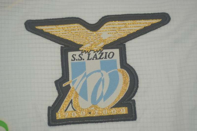 Thailand Quality(AAA) 1999/00 Lazio Away Retro Soccer Jersey(L/S)