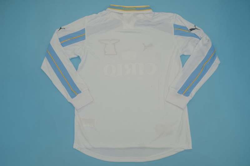 Thailand Quality(AAA) 1999/00 Lazio Away Retro Soccer Jersey(L/S)