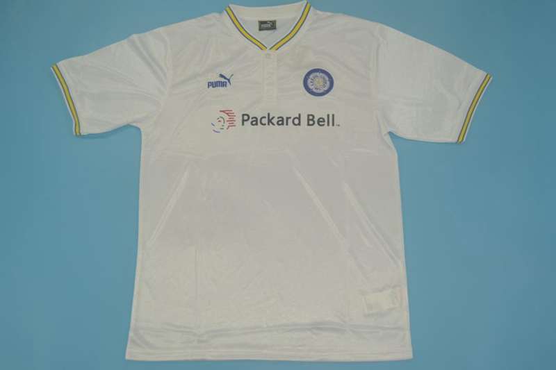 Thailand Quality(AAA) 1996/98 Leeds United Home Retro Soccer Jersey