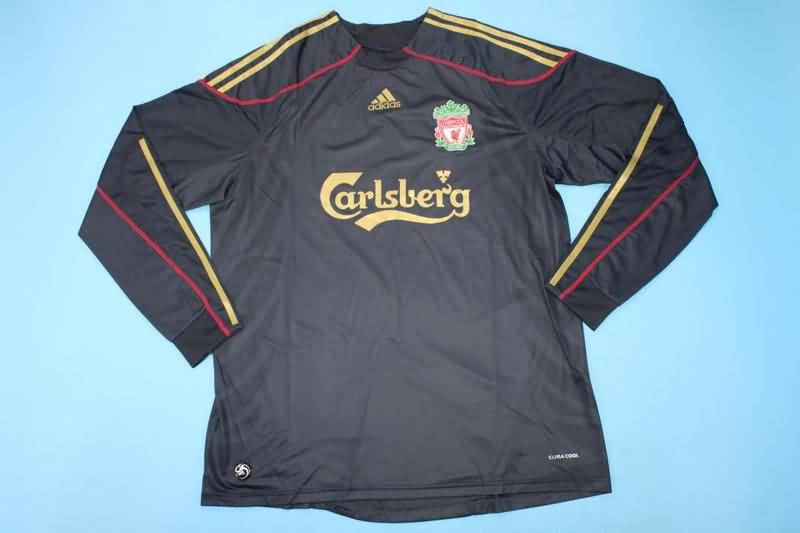 Thailand Quality(AAA) 2009/10 Liverpool Away Long Sleeve Retro Soccer Jersey