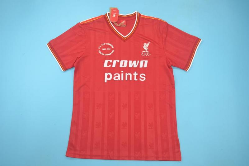 Thailand Quality(AAA) 1985/86 Liverpool Home Retro Soccer Jersey