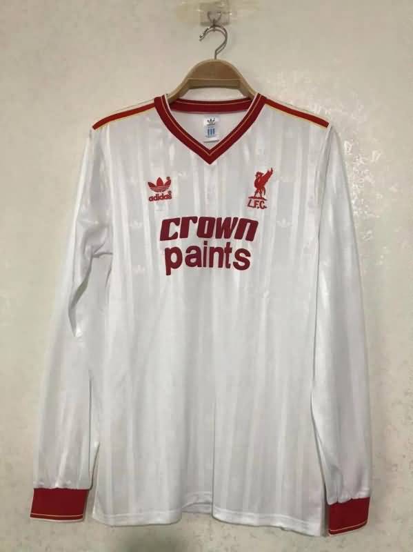 Thailand Quality(AAA) 1986/87 Liverpool Away Retro Long Soccer Jersey