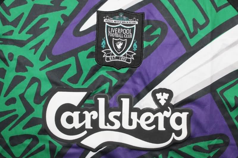 Thailand Quality(AAA) 1995/96 Liverpool Goalkeeper Green Long Sleeve Retro Soccer Jersey