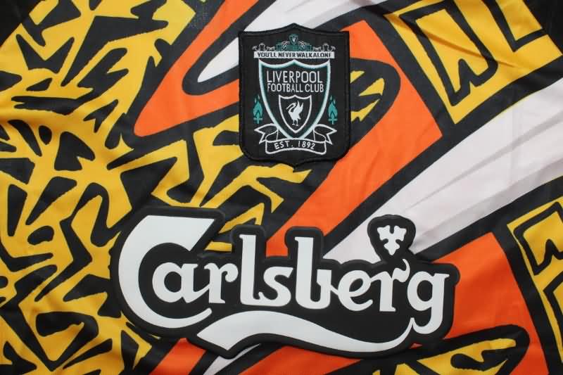 Thailand Quality(AAA) 1995/96 Liverpool Goalkeeper Orange Long Sleeve Retro Soccer Jersey