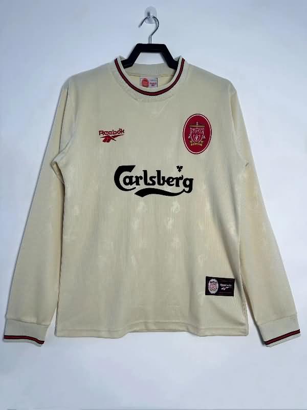 Thailand Quality(AAA) 1996/97 Liverpool Away Long Sleeve Retro Soccer Jersey