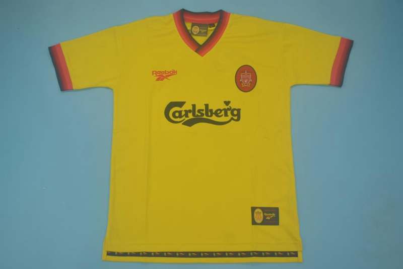 Thailand Quality(AAA) 1997/98 Liverpool Away Retro Soccer Jersey