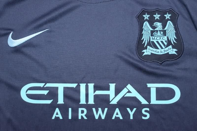 Thailand Quality(AAA) 2015/16 Manchester City Away Retro Soccer Jersey