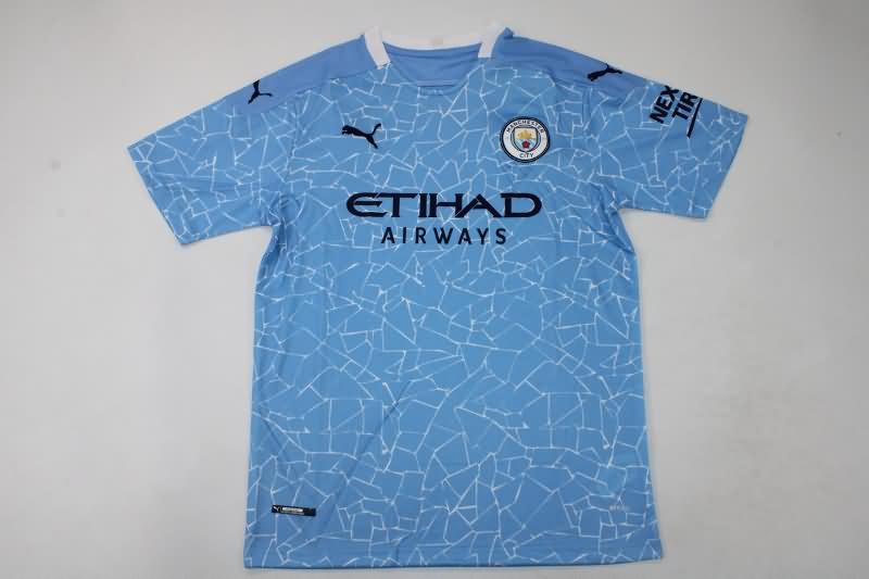 Thailand Quality(AAA) 2020/21 Manchester City Home Retro Soccer Jersey