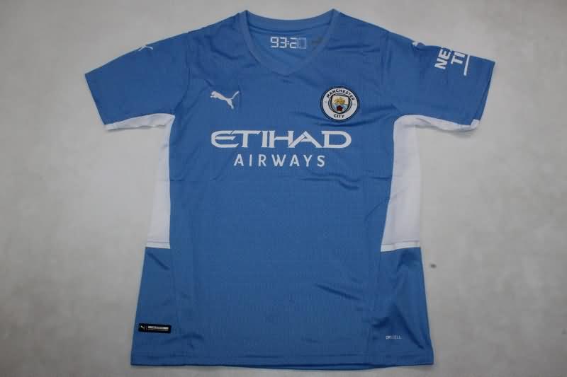 Thailand Quality(AAA) 2021/22 Manchester City Home Retro Soccer Jersey