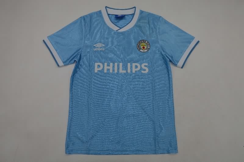 Thailand Quality(AAA) 1985/87 Manchester City Home Retro Soccer Jersey Thailand Quality(AAA) 1985/87 Manchester City Home Retro Soccer Jersey