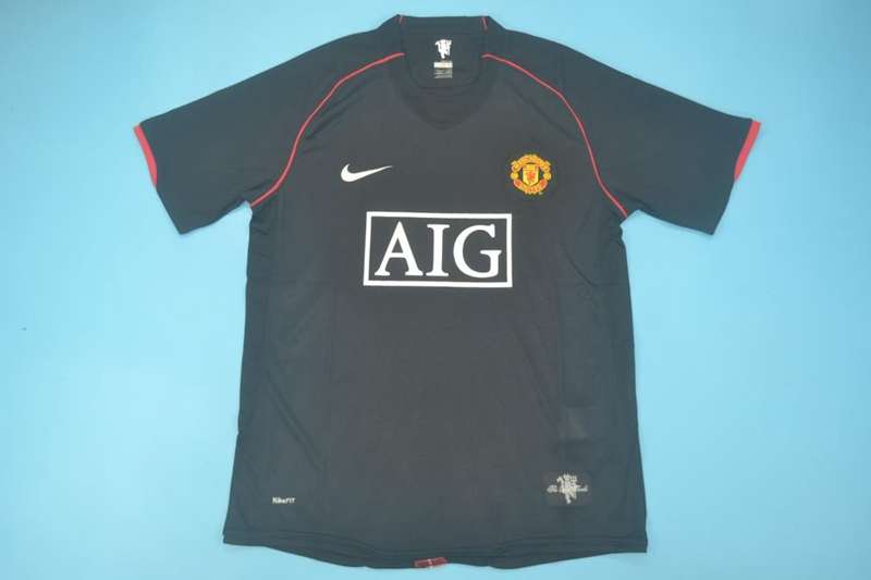 Thailand Quality(AAA) 2007/08 Manchester United Away Retro Soccer Jersey