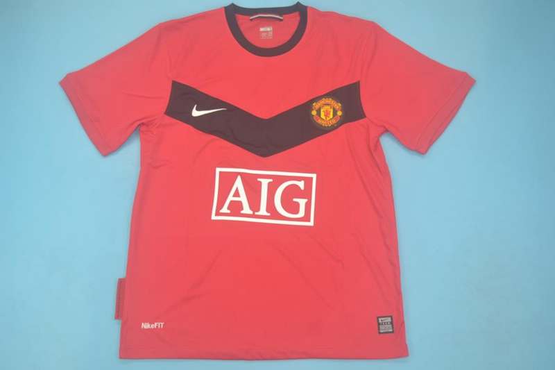 Thailand Quality(AAA) 2009/10 Manchester United Home Retro Soccer Jersey