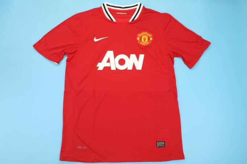 Thailand Quality(AAA) 2011/12 Manchester United Home Retro Soccer Jersey