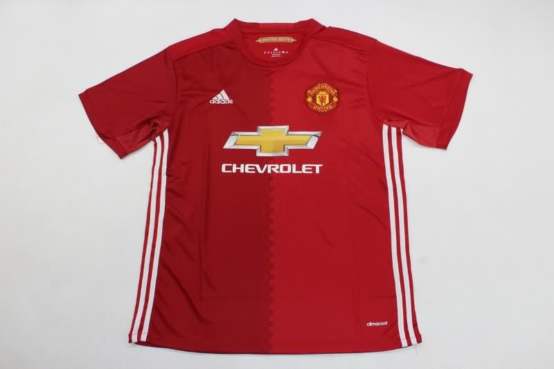 Thailand Quality(AAA) 2016/17 Manchester United Home Retro Soccer Jersey