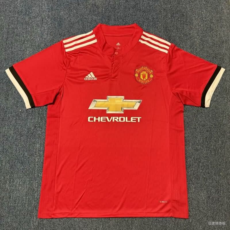 Thailand Quality(AAA) 2017/18 Manchester United Home Retro Soccer Jersey