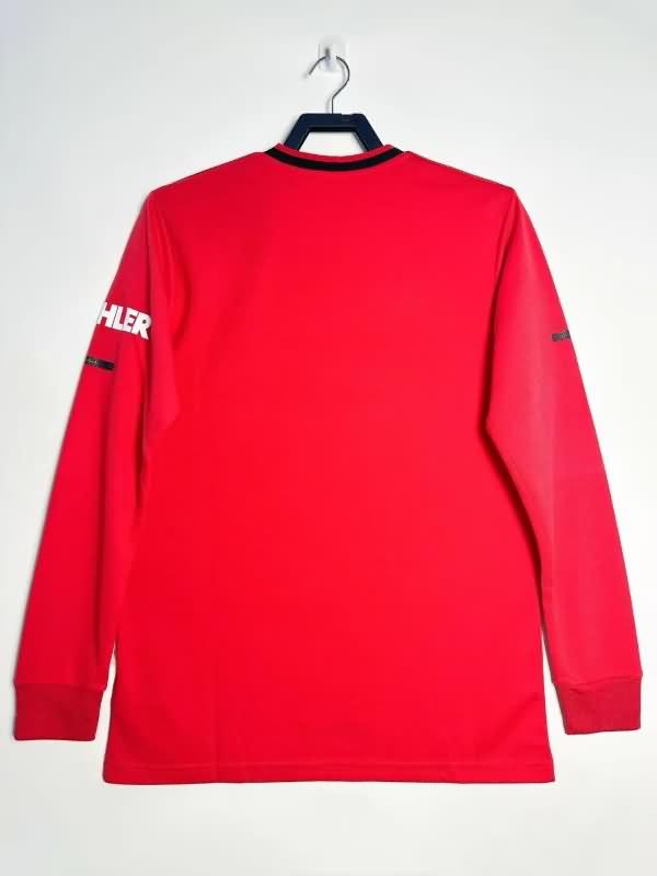 Thailand Quality(AAA) 2019/20 Manchester United Home Long Sleeve Retro Soccer Jersey