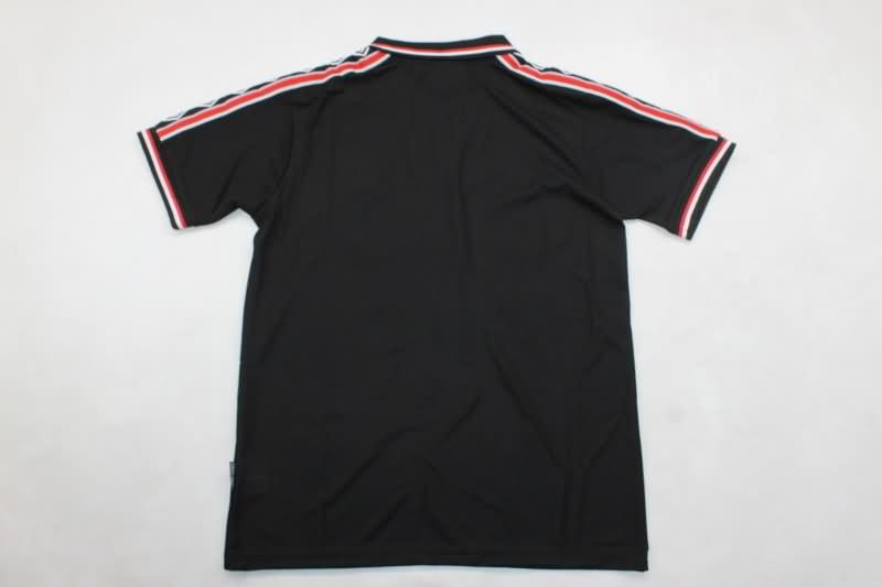 Thailand Quality(AAA) 1999 Manchester United Black Retro Soccer Jersey