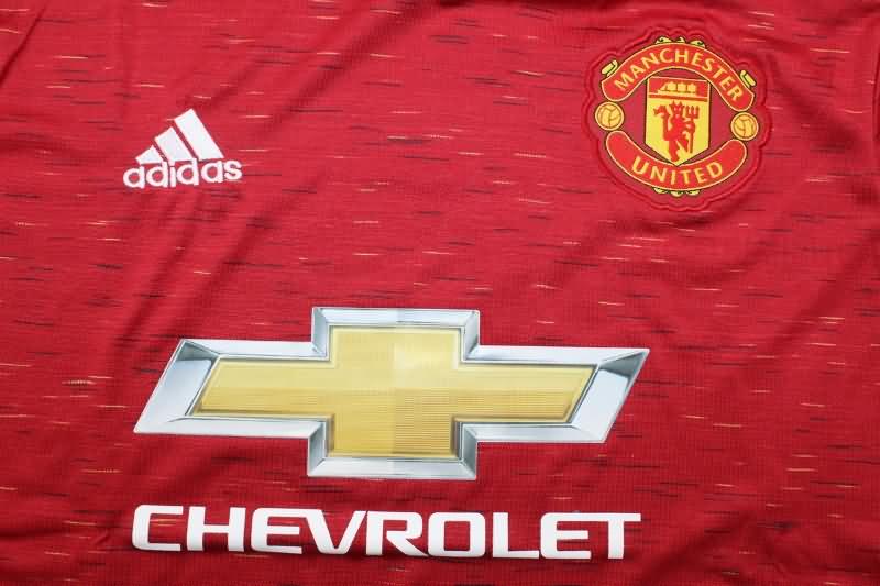 Thailand Quality(AAA) 2020/21 Manchester United Home Retro Soccer Jersey