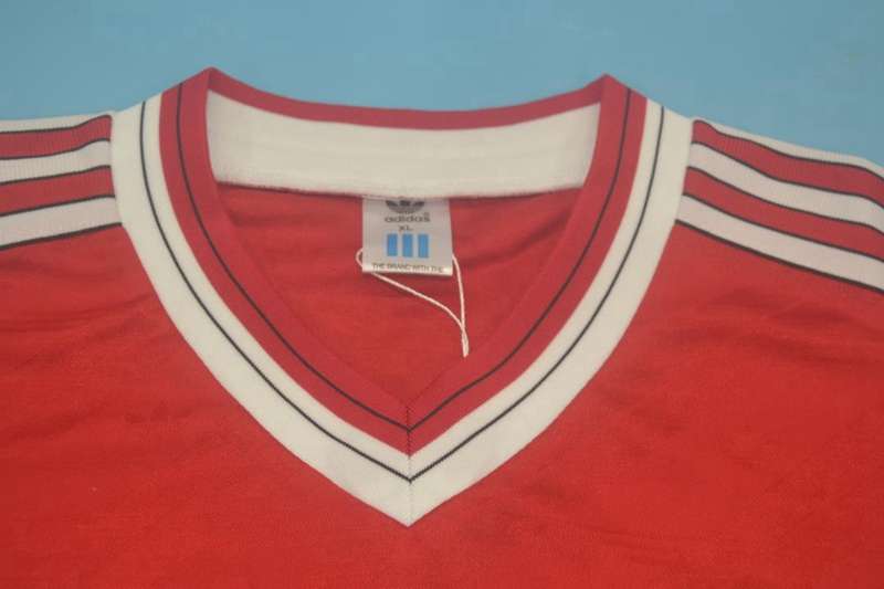 Thailand Quality(AAA) 1986/88 Manchester United Home Retro Jersey(L/S)