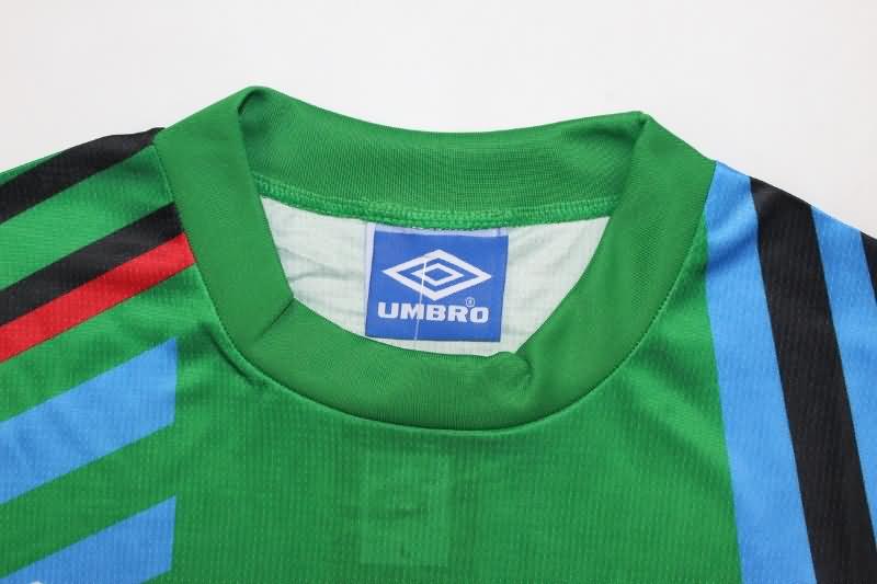 Thailand Quality(AAA) 1992/93 Manchester United GK Green Long Retro Soccer Jersey