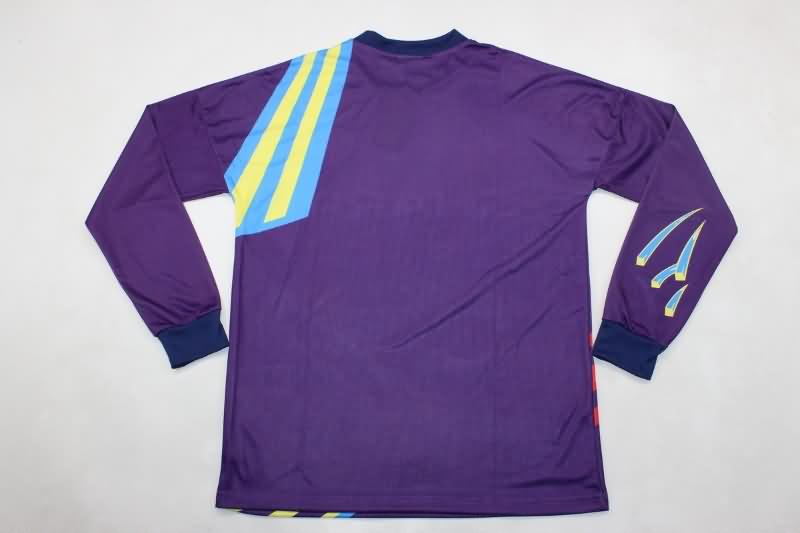 Thailand Quality(AAA) 1992/93 Manchester United GK Purples Long Retro Soccer Jersey