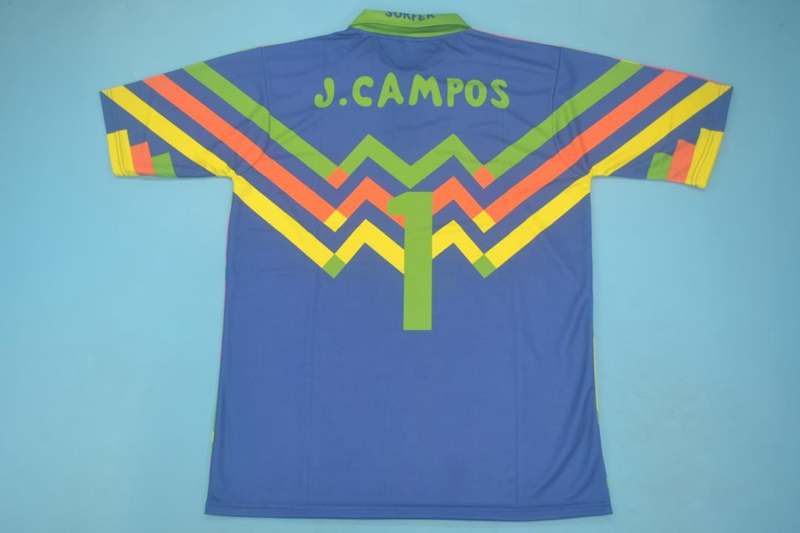 Thailand Quality(AAA) 1994 Mexico Goalkeeper Pink Retro soccer Jersey
