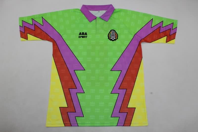 Thailand Quality(AAA) 1995 Mexico Goalkeeper Retro Soccer Jersey 03