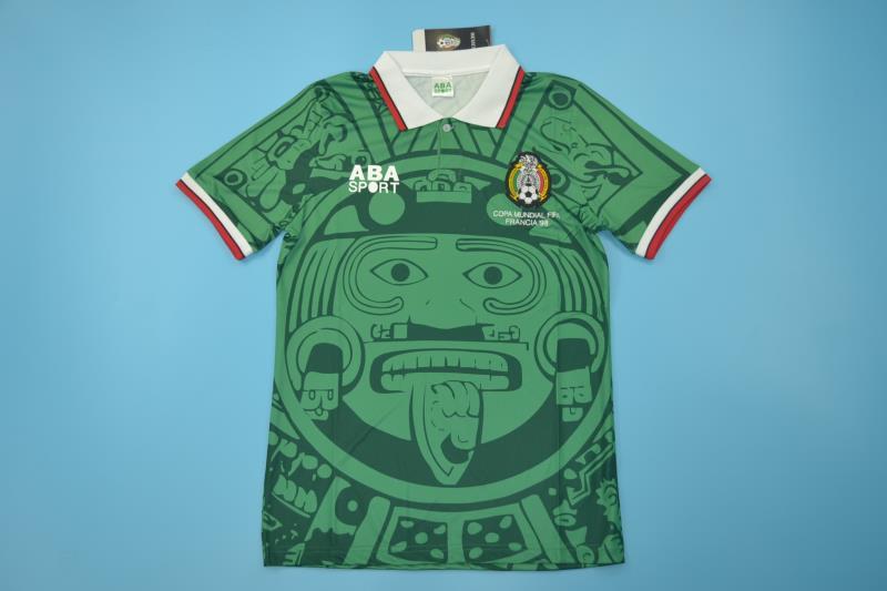 Thailand Quality(AAA) 1998 Mexico Home Retro soccer Jersey