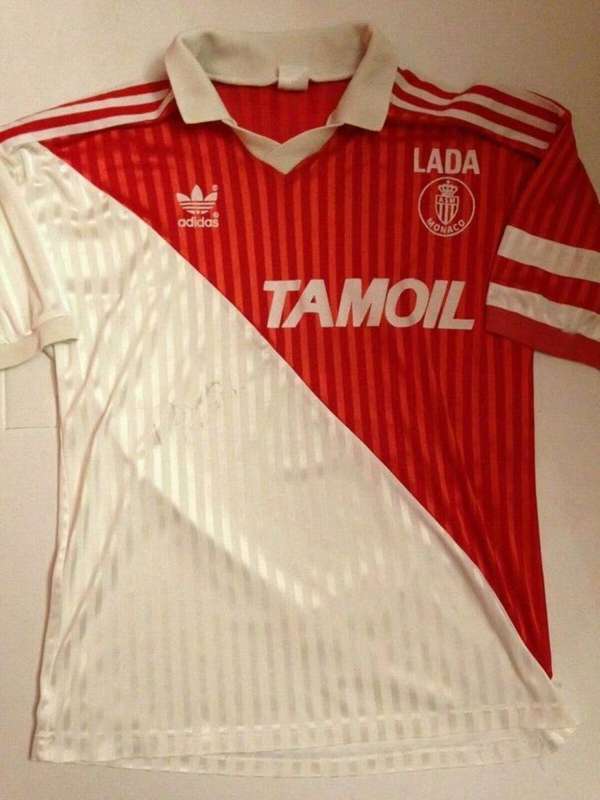 Thailand Quality(AAA) 1991/92 Monaco Retro Home Soccer Jersey