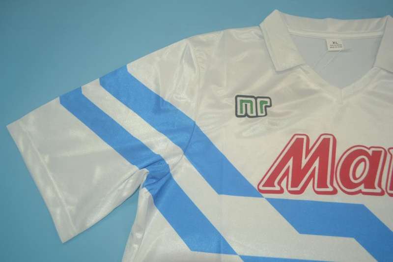 Thailand Quality(AAA) 1988/89 Napoli Away Retro Soccer Jersey