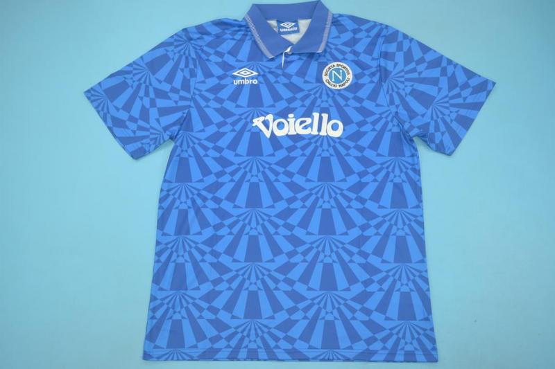 Thailand Quality(AAA) 1991/92 Napoli Home Retro Soccer Jersey