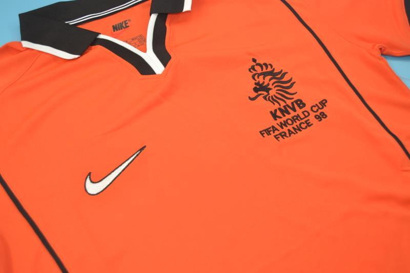 Thailand Quality(AAA) 1998 Netherlands Home Retro Soccer Jersey