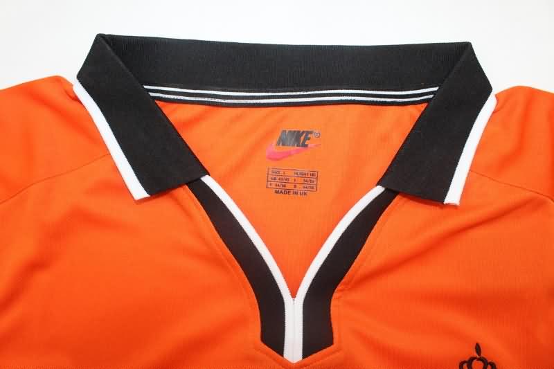 Thailand Quality(AAA) 1998 Netherlands Home Long Sleeve Retro Soccer Jersey