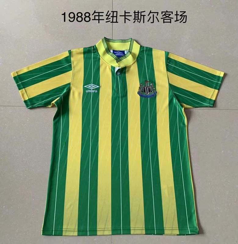 Thailand Quality(AAA) 1988/90 Newcastle United Away Retro Soccer Jersey