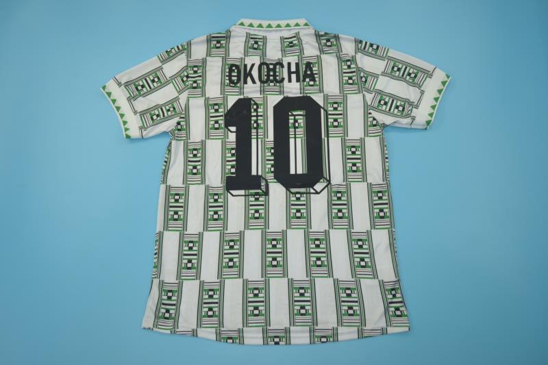 Thailand Quality(AAA) 1994 Nigeria Away Retro Soccer Jersey
