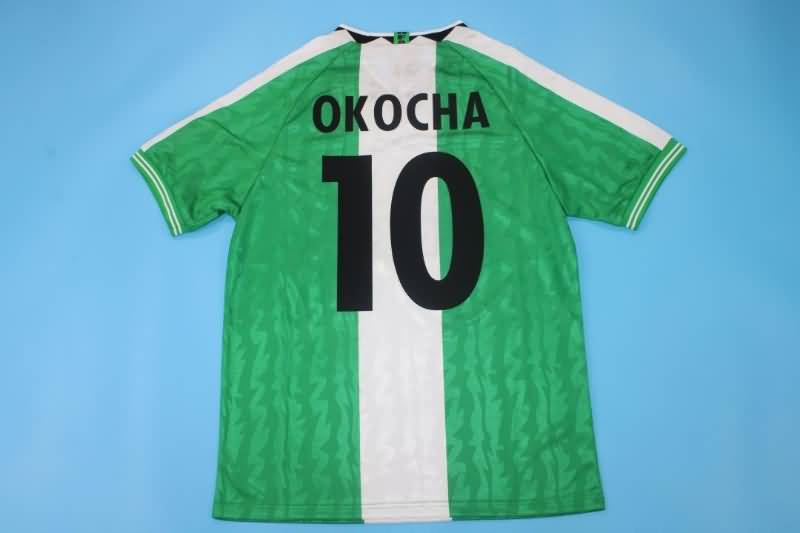 Thailand Quality(AAA) 1996 Nigeria Home Retro Soccer Jersey