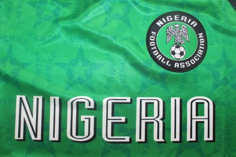 Thailand Quality(AAA) 1994/95 Nigeria Home Retro Soccer Jersey