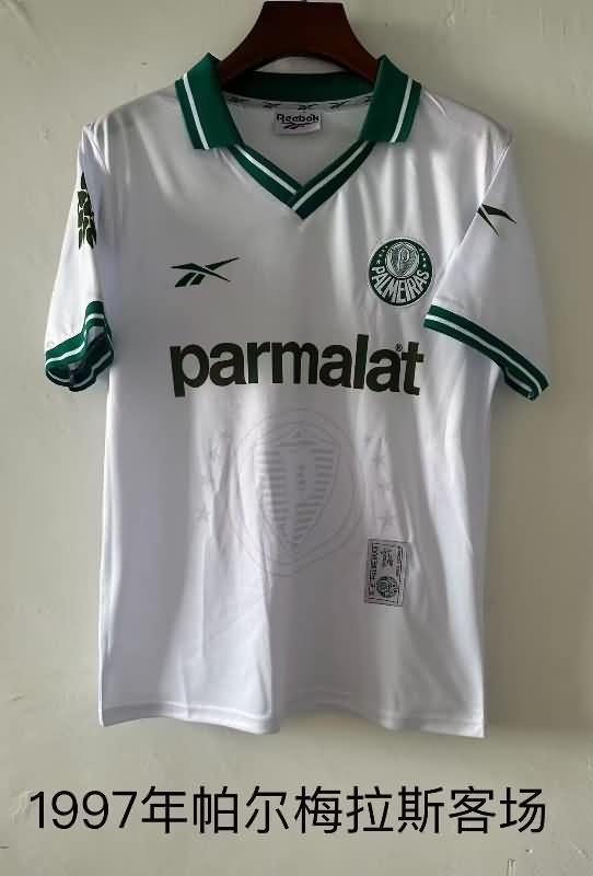 Thailand Quality(AAA) 1997 Palmeiras Away Retro Soccer Jersey