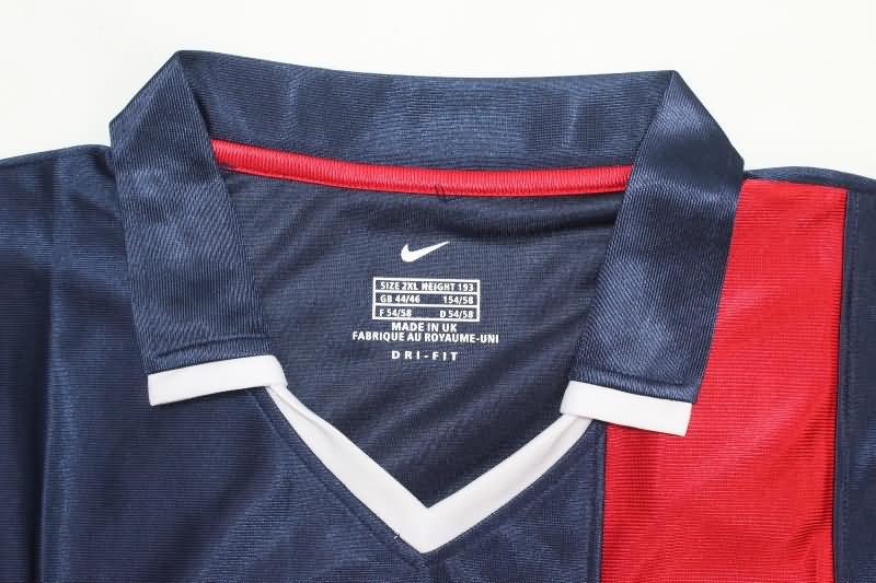 Thailand Quality(AAA) 2001/02 Paris St Germain Home Long Sleeve Retro Soccer Jersey