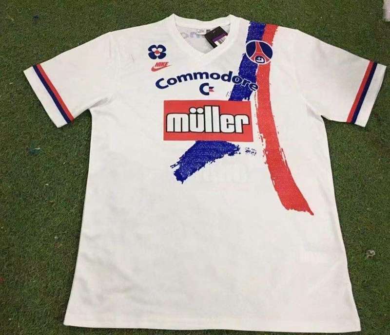 Thailand Quality(AAA) 1991/92 Paris St German Away Retro Soccer Jersey