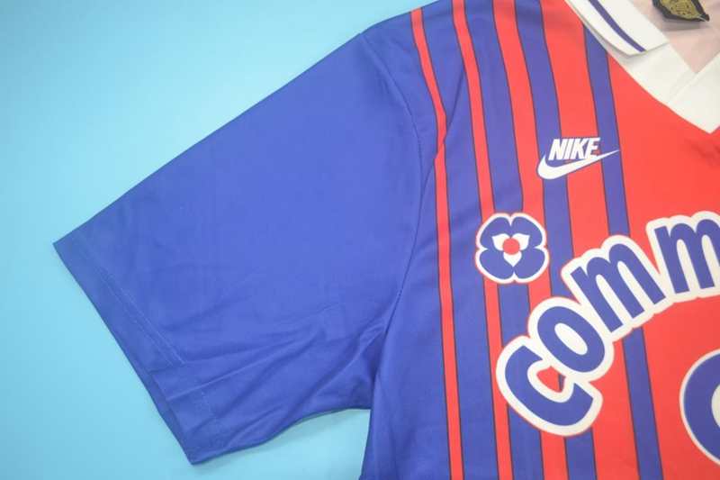 Thailand Quality(AAA) 1993/94 Paris St German Home Retro Soccer Jersey