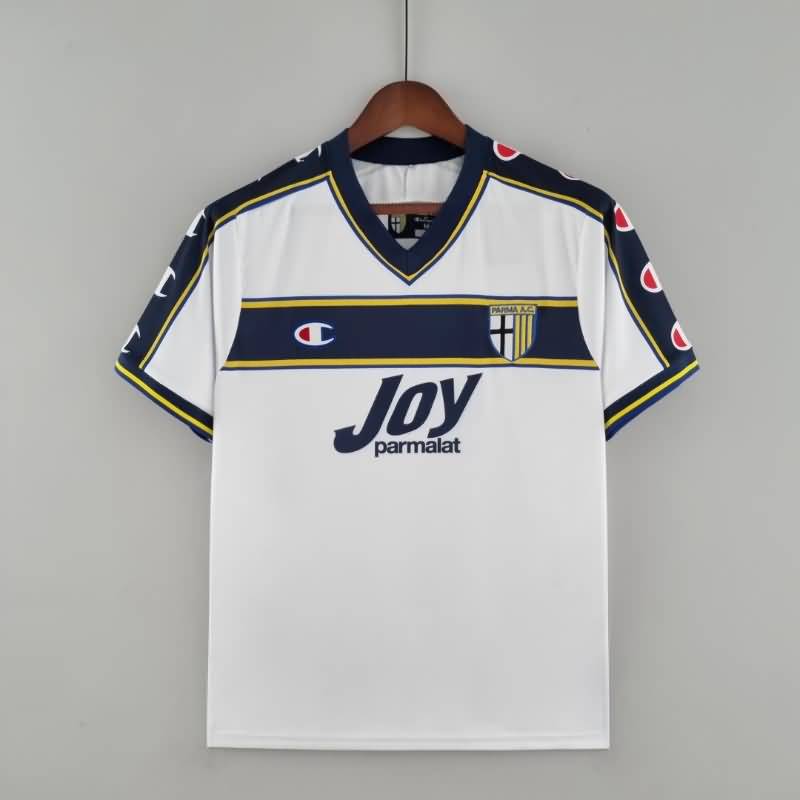 Thailand Quality(AAA) 2001/02 Parma Away Retro Soccer Jersey