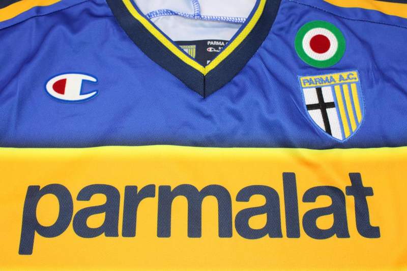 Thailand Quality(AAA) 2002/03 Parma Home Retro Soccer Jersey