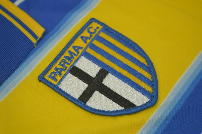Thailand Quality(AAA) 1998/99 Parma Home Retro Soccer Jersey