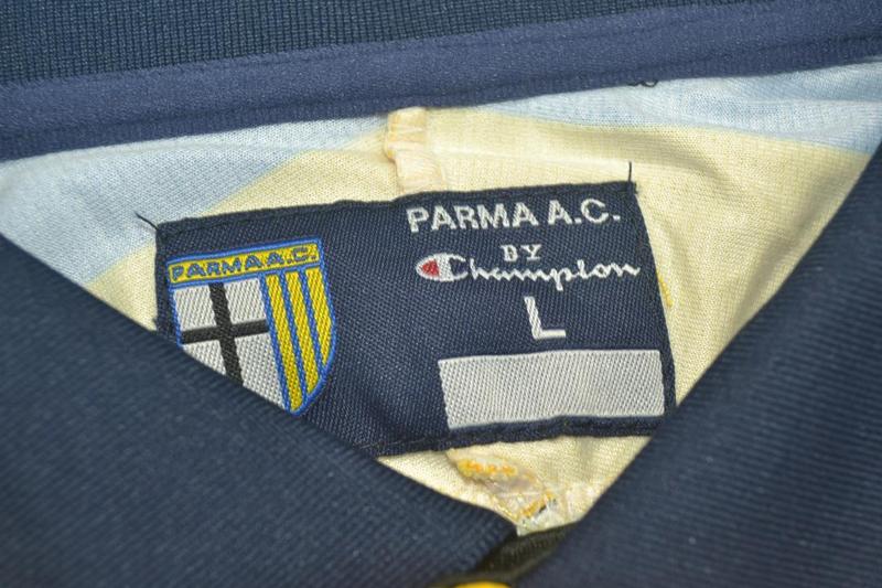 Thailand Quality(AAA) 1999/00 Parma Home Retro Soccer Jersey