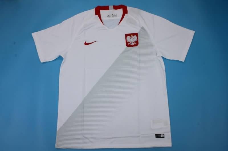 Thailand Quality(AAA) 2018 Poland Home Retro Soccer Jersey
