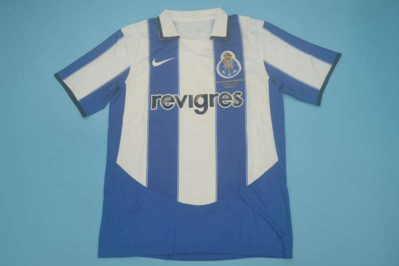 Thailand Quality(AAA) 2003/04 Porto Home Retro Soccer Jersey