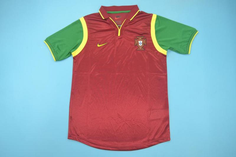 Thailand Quality(AAA) 1999 Portugal Home Retro Soccer Jersey